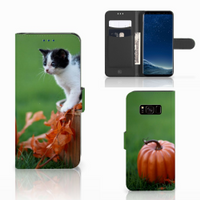 Samsung Galaxy S8 Telefoonhoesje met Pasjes Kitten