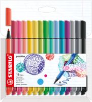 STABILO pointMax, hardtip fineliner 0.8 mm, etui met 15 kleuren