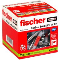 Fischer DuoSeal 8 x 48 S PH TX A2 25 stuk(s) Wiganker 48 mm - thumbnail