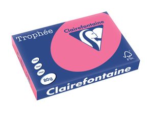 Clairefontaine Trophée Intens, gekleurd papier, A3, 80 g, 500 vel, fuchsia