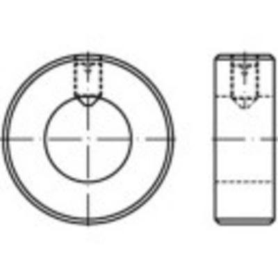 TOOLCRAFT 1061678 Stelringen Buitendiameter: 22 mm M6 DIN 705 RVS 10 stuk(s)
