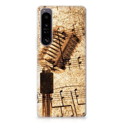 Sony Xperia 1 IV | Siliconen hoesje | met foto Bladmuziek
