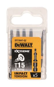 DeWalt Accessoires IMPACT Torsion 50mm Torx T15 - DT7394T-QZ - DT7394T-QZ