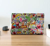 Laptop sticker bomb stijl - thumbnail