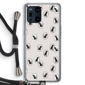 Miauw: Oppo Find X3 Pro Transparant Hoesje met koord