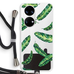 Lange bladeren: Huawei P50 Transparant Hoesje met koord