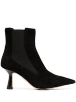 Aeyde bottines en cuir à fermeture zippée - Noir