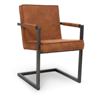 Armstoel Bruno - Ecoleder Cognac (sale) - thumbnail