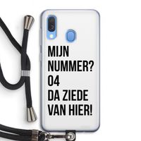 Da ziede van hier: Samsung Galaxy A40 Transparant Hoesje met koord
