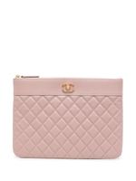 CHANEL Pre-Owned pochette CC à matelassage losanges - Rose - thumbnail