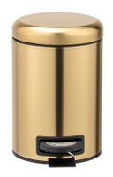 Wenko Leman afvalemmer 3 liter RVS goud mat - thumbnail