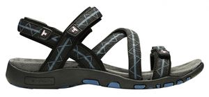 Tenson sandalen Alva dames polyester/rubber zwart maat 38