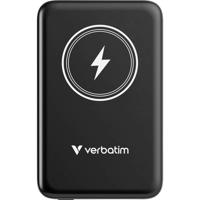 Verbatim Charge n Go Magnetic Wireless Powerbank 10000 mAh Fast Charge, Quick Charge 3.0, USB PD 3.0, Adaptive Fast Charge LiPo USB-C Zwart