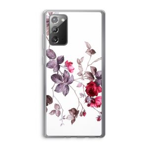 Mooie bloemen: Samsung Galaxy Note 20 / Note 20 5G Transparant Hoesje