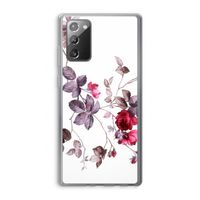 Mooie bloemen: Samsung Galaxy Note 20 / Note 20 5G Transparant Hoesje