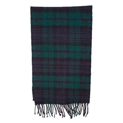 Sjaal Lambswool blauw/groen