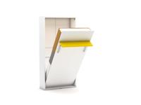 1-persoons opklapbed zonder bureau - Happy - geel - Polyether matras SG 40 - tot 80 KG - thumbnail