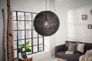 Filigraan hanglamp COCOONING L 45cm zwart bollicht - 11013