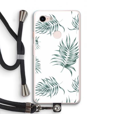 Simple leaves: Pixel 3 XL Transparant Hoesje met koord