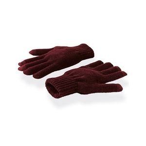 Touchscreen handschoenen bordeaux rood voor volwassenen