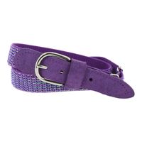 Oxxy elastische verstelbare riem glitter purple Maat
