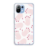 Hands pink: Xiaomi Mi 11 Lite Transparant Hoesje Hands pink: Xiaomi Mi 11 Lite Transparant Hoesje
