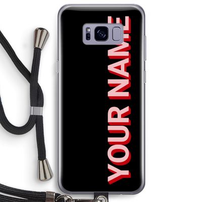 Namecase: Samsung Galaxy S8 Plus Transparant Hoesje met koord