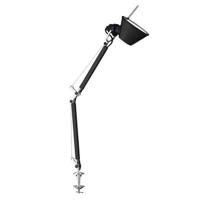 Artemide Tolomeo klemlamp retrofit zwart