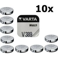 10 Stuks - Varta V389 85mAh 1.55V knoopcel batterij - thumbnail