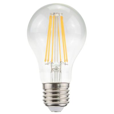 E27 LED Filament Lamp A60 - Energielabel A - 7.5 Watt - 1521 Lumen - 2700K Warm Wit - Transparant glas