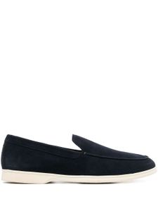 Henderson Baracco mocassins en daim à effet brossé - Bleu
