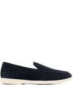Henderson Baracco mocassins en daim à effet brossé - Bleu