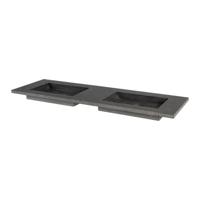 Wastafel Forzalaqua Helsinki Hardsteen Gefrijnd Zonder Kraangat 160,5x51,5x9,5 cm Forzalaqua