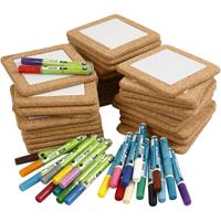 Groepsset Onderzetters beschilderen, afm 15,5x15,5 cm, diverse kleuren, 1 set