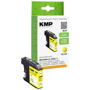 KMP Inktcartridge vervangt Brother LC-225XLY Compatibel Geel B63Y 1530,4009