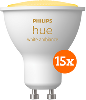 Philips Hue White Ambiance GU10 15-Pack - thumbnail
