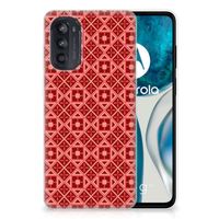 Motorola Moto G52/G82 TPU bumper Batik Rood - thumbnail