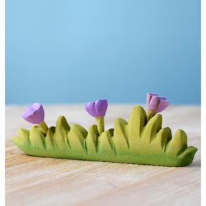 Bumbu Toys Paarse Bloemen met gras