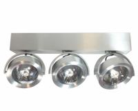 Artdelight Led opbouwspotDutchess 3x13w - 2700K - 40cm metaalgrijs - QR 0003 ALU-LED