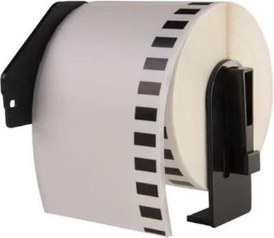 Huismerk Label Tape voor Brother DK-22205 | 62 mm x 30,48 m | Zwart op wit - 1 stuk