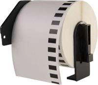 Huismerk Label Tape voor Brother DK-22205 | 62 mm x 30,48 m | Zwart op wit - 1 stuk