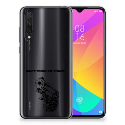 Xiaomi Mi 9 Lite Silicone-hoesje Gun Don't Touch My Phone Xiaomi Mi 9 Lite Silicone-hoesje Gun Don't Touch My Phone