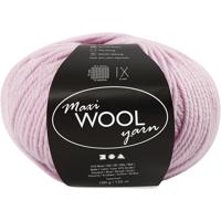 Creativ Company Wolgaren, l: 125 m, zacht roze, 100 gr/ 1 bol