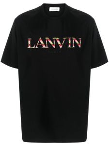 Lanvin t-shirt à logo brodé - Noir