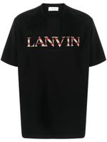 Lanvin t-shirt à logo brodé - Noir