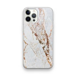 Goud marmer: iPhone 12 Pro Transparant Hoesje