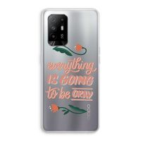 Optimistic flower girl: Oppo A95 5G Transparant Hoesje