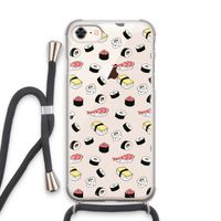 Sushi time: iPhone 7 Transparant Hoesje met koord