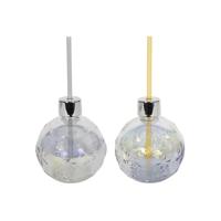 Svenska Living Beker kerstbal met rietje zilver/goud