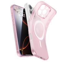 iPhone 16 Pro Max Zero Clear Case (HaloLock) Frosted Pink